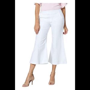 C Wonder by Christian Siriano Women's Flared Wide Leg Pant White - Regular
